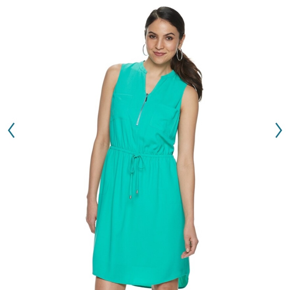 *NEW Apt. 9 Sleeveless Zipper-Accent Dress